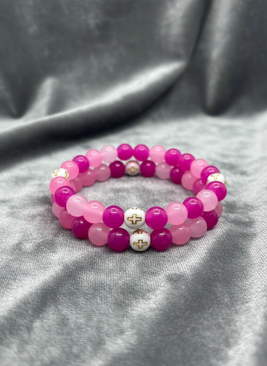 Faith in Bloom bracelet close-up detail