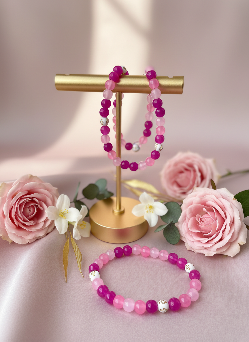 Faith in Bloom bracelet in elegant setting