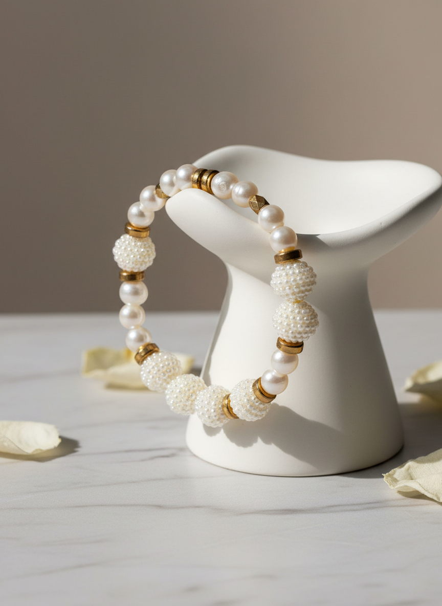 Frozen Pearl Luxe in elegant setting